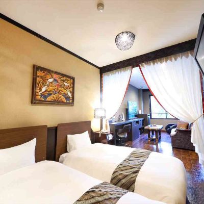 本館ツインルーム、バス付き アンダの森　伊豆いっぺき湖 クーポン