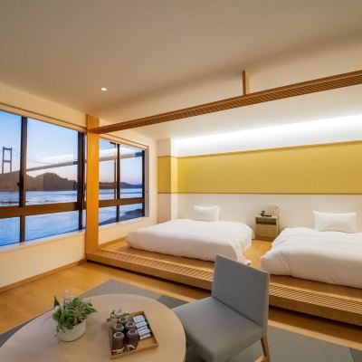 和洋式オーシャンビュージュニアスイート(浴室)(本館) ＧＬＡＭＰＲＯＯＫ　しまなみ（グランルーク） クーポン