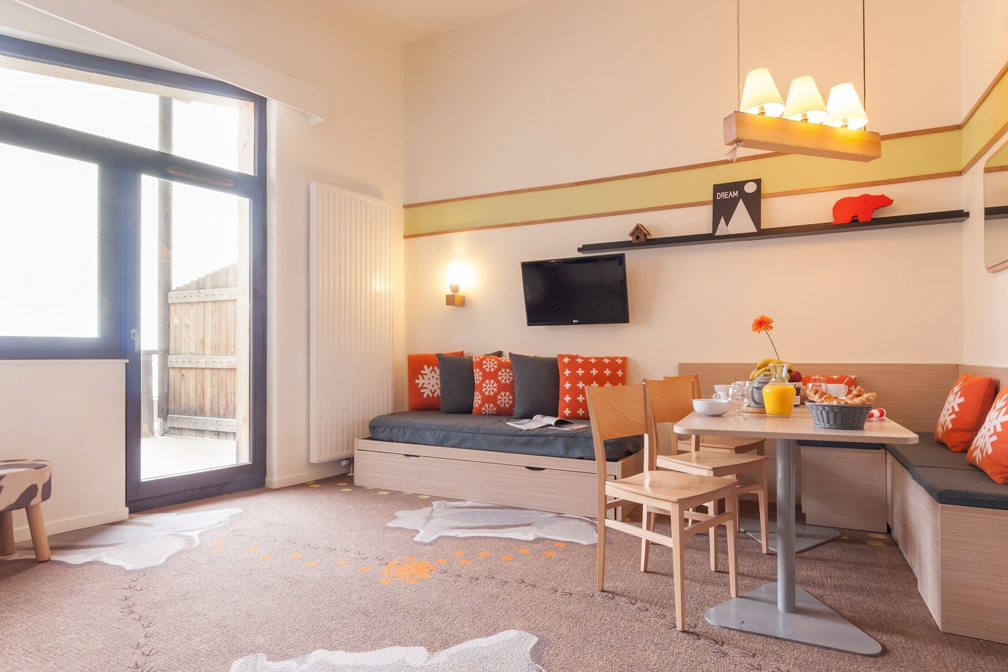 公寓 7 人-1卧室 + 1个睡眠凹室-开放山景