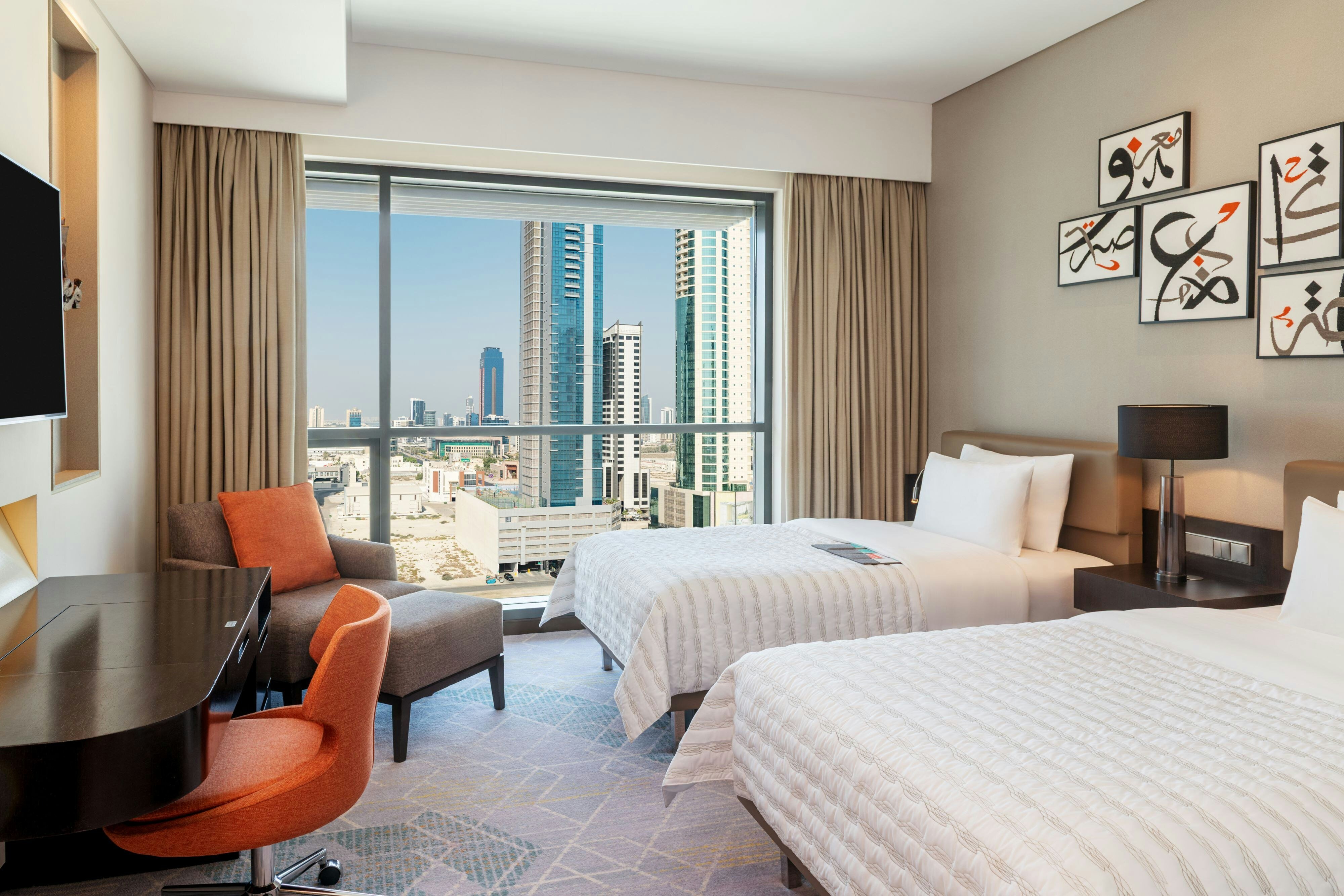 俱乐部房间，可使用俱乐部休息室，客房，2张单人床