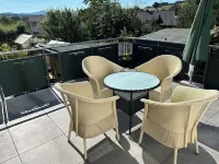 Bright 87 sqm with Rhön view & sun terrace, city bus & A7 connection