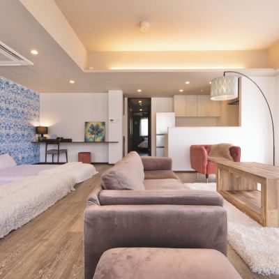 201 ブルー、禁煙 かりゆしコンドミニアムリゾート北谷　ROUTE58 クーポン