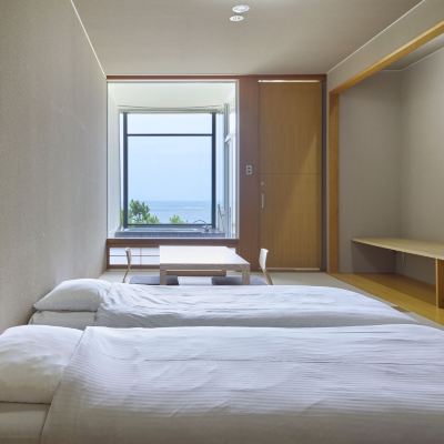 ビーチフロント和室(浴室) 旅館 魚半 クーポン