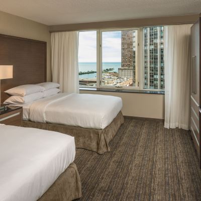 High Floor Two Double Suite with Lake View Embassy Suites Chicago Downtown Magnificent Mile Promo Code