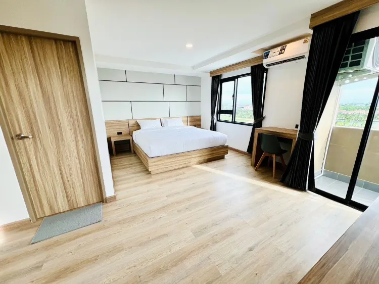 ห้องดีลักซ์เตียงเดี่ยวพร้อมวิวเมือง