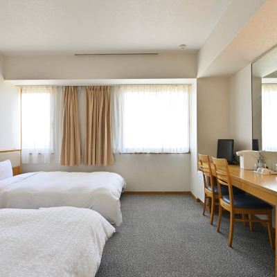 ＜喫煙＞デラックスツイン 高知黒潮ホテル～天然温泉のスーパー銭湯「龍馬の湯」併設～ クーポン