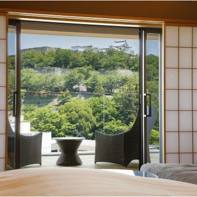 【特別フロア　湯楼】専有露天風呂テラス付和洋室Ａ ザ・シロヤマ テラス 津山 別邸 クーポン