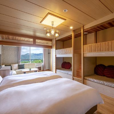 Cabin Bed Room ＂Sugi No Ma＂ いこいの村ヘリテイジ美の山 クーポン