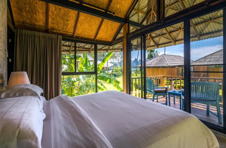 วิลล่าระเบียงเตียงคิงไซส์