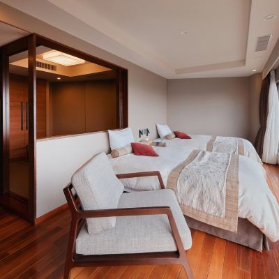 和洋式マウンテンビュースイート(浴室) 那須高原 ホテルビューパレス クーポン