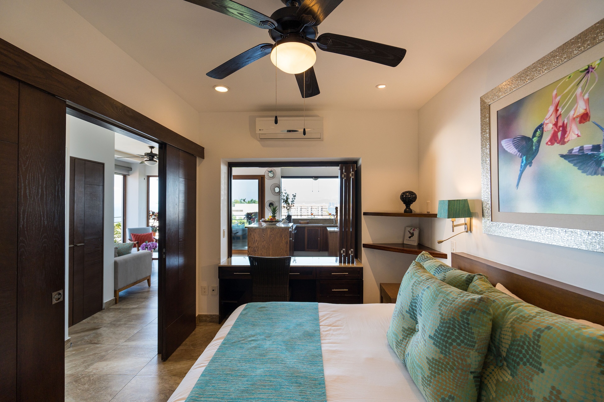 奢华套房， 2 间卧室， 海洋景观， 转角