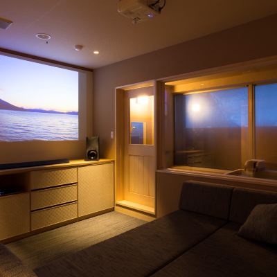 温泉＆シアター付客室60平米（山側） 支笏湖第一寶亭留　翠山亭 クーポン