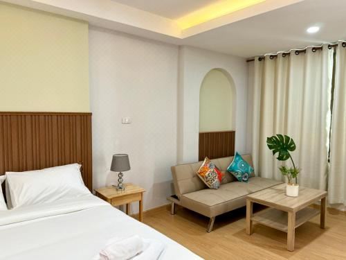 带露台的双人房