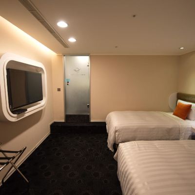 豪華雙床房（無窗） 台北西門航棧商旅優惠