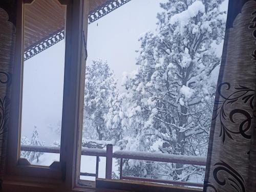 带山景的双人间