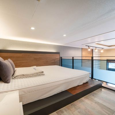 듀플렉스 측면 오션 뷰 룸 202 부산 기장브라운도트펜션 쿠폰