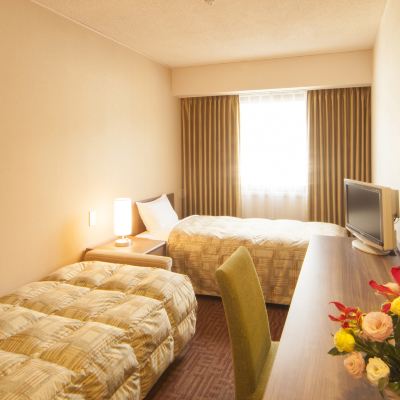 [17 Square Meters] [Standard] [Studio Twin Room] [Non-Smoking] ホテルパールシティ気仙沼 クーポン