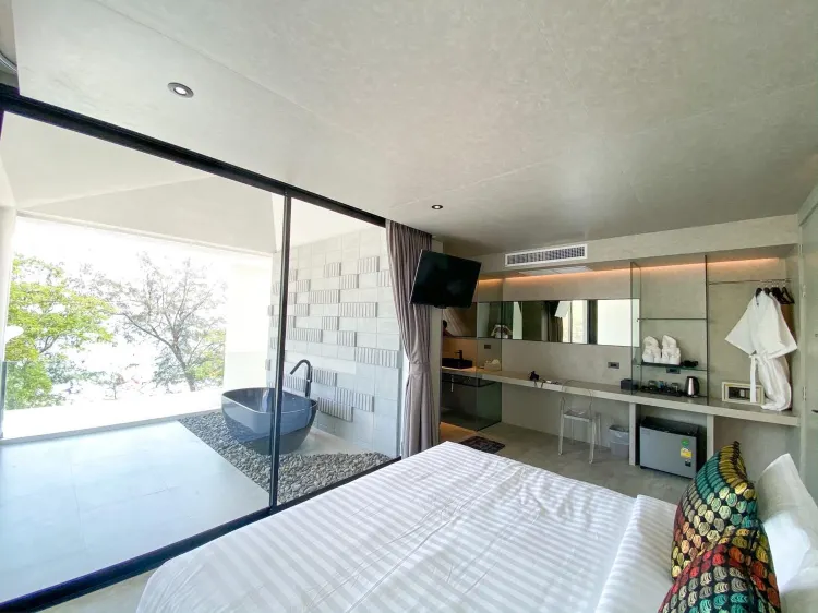 ห้องเตียงคิงไซส์พร้อมจากุซซี่