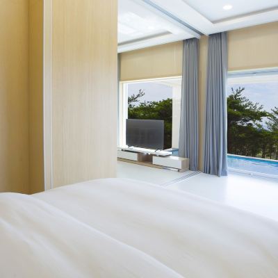 A1 (Ocean View, Individual Barbecue, One Bed) 더마레 풀빌라 펜션 쿠폰