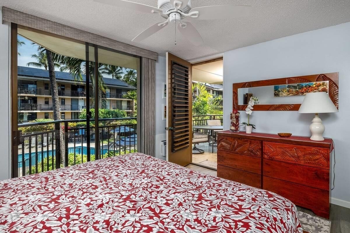 公寓，1特大床，海景（科纳马克伊1-204海景！空调！翻新）