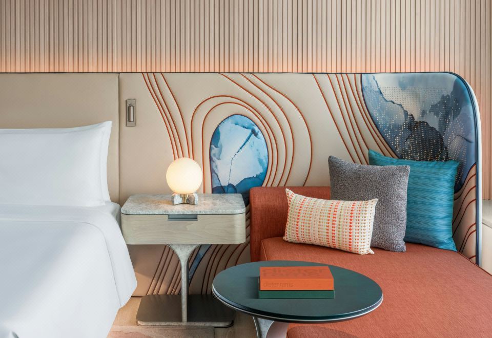 W Singapore – Sentosa CovePremier Deluxe, Guest Room, 1 King Super, Sofa Bed, Balcony