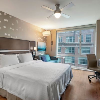 Mobility and Hearing Accessible Efficiency King Room with Roll in Shower Homewood Suites by Hilton New York/Midtown Manhattan Times Square-South, NY Promo Code