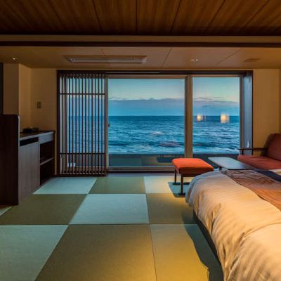 Japanese-Modern Japanese-Western Style Room 'Hina & Momone' [Japanese-Western Room] [Non-Smoking] [Ocean View] 海一望 絶景の宿 いなとり荘 クーポン