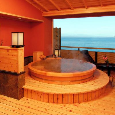 露天風呂付きオーシャンビュー和風スイートルーム ミシュラン料理人による地産会席　新・海花亭いずみ クーポン