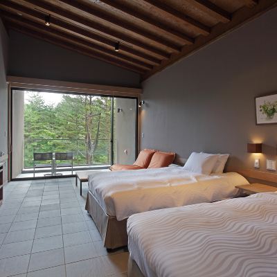 River Terrace Superior [Standard] [Superior] [Twin Room] [Non-Smoking] [River View] レジーナリゾート軽井沢御影用水 クーポン