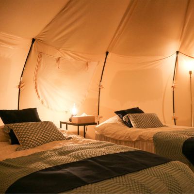 Glamping-Bell Tent-Non-Smoking, Internet Available *Shared Shower & Toilet 牧場通りの小さな旅籠オーベルジュ＆レストランル・マリアージュ クーポン