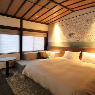 共用温泉アクセス付きモダン和風ダブルルーム 草津温泉 源泉一乃湯 クーポン