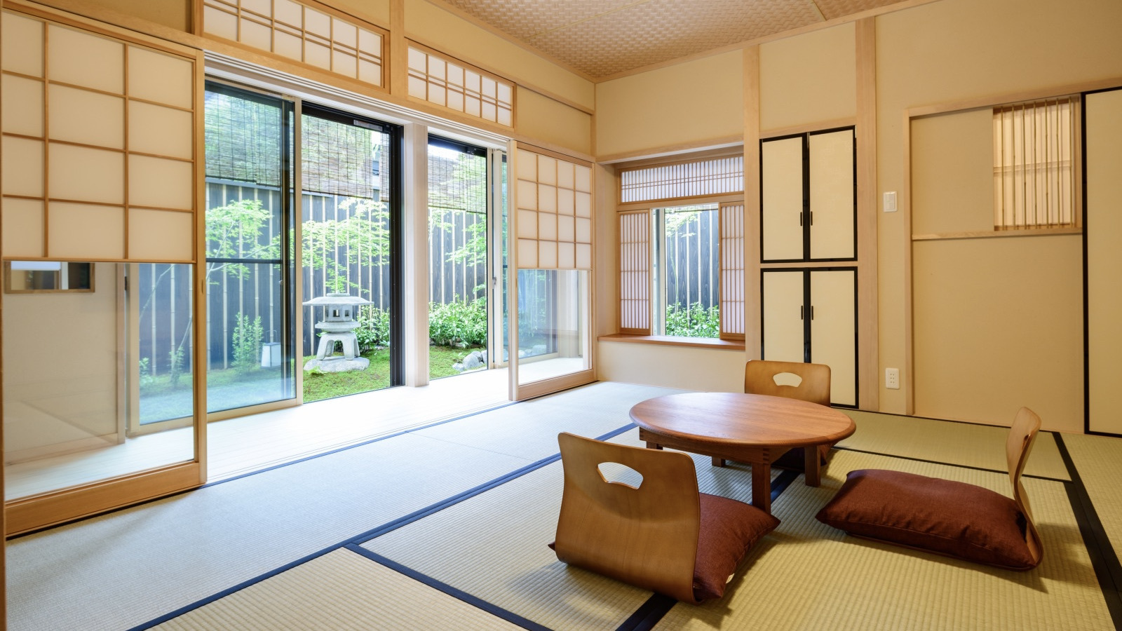 Traditional Japanese-style tatami rooms