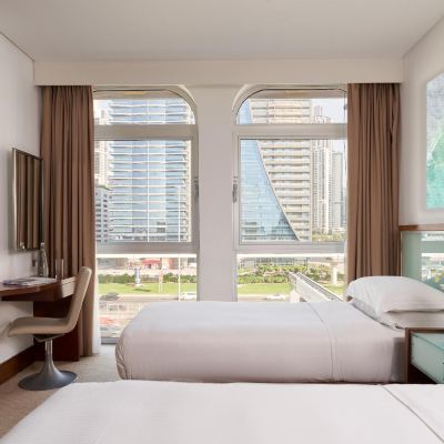 Burj Khalifa View One Bedroom Suite - Twin Beds