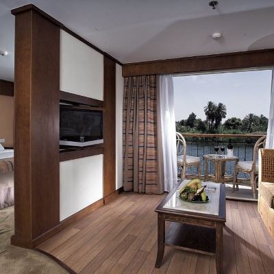 Suite (Beethoven. Main deck) MS Sonesta Star Goddess,Luxor-Aswan 4 Night Cruise Mon-Fri Promo Code