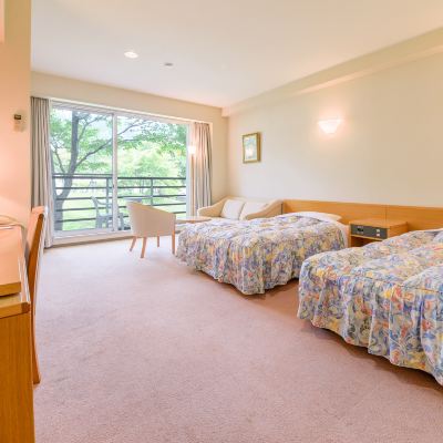 バリアフリーツインバス付き 東山温泉メイプルプラザ クーポン