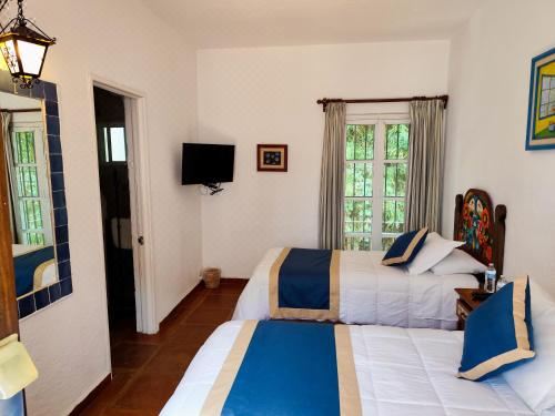 双人或双床房享有园景