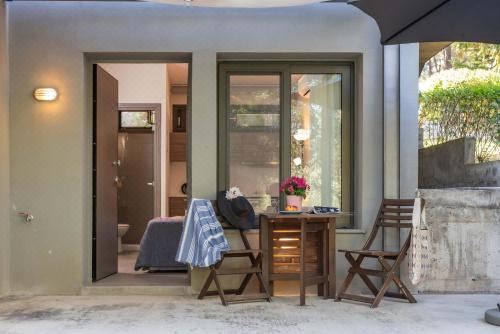 享有游泳池景致的一室公寓