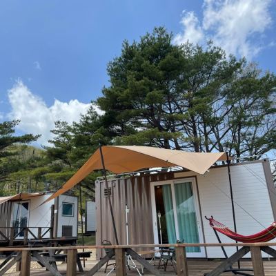 [Glamping] [Cottage] [Quad Room] [Non-Smoking] [Mountain View] [Nightlife View] 峰山高原ホテルリラクシア クーポン