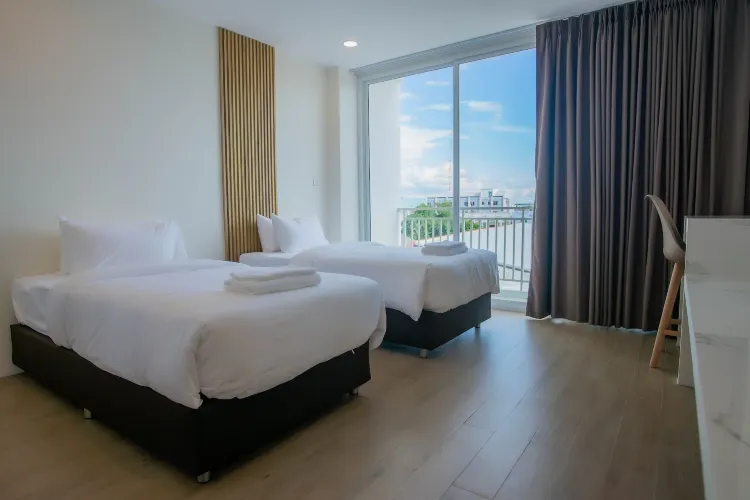 ห้องคอมฟอร์ทเตียงใหญ่หรือเตียงแฝด