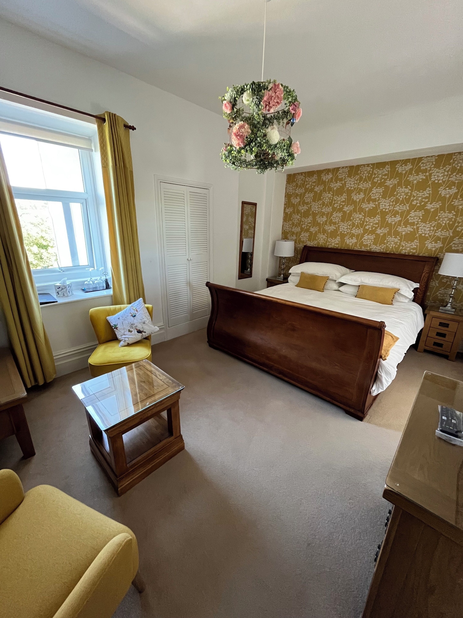 双人房，山丘景观 （Quiller）