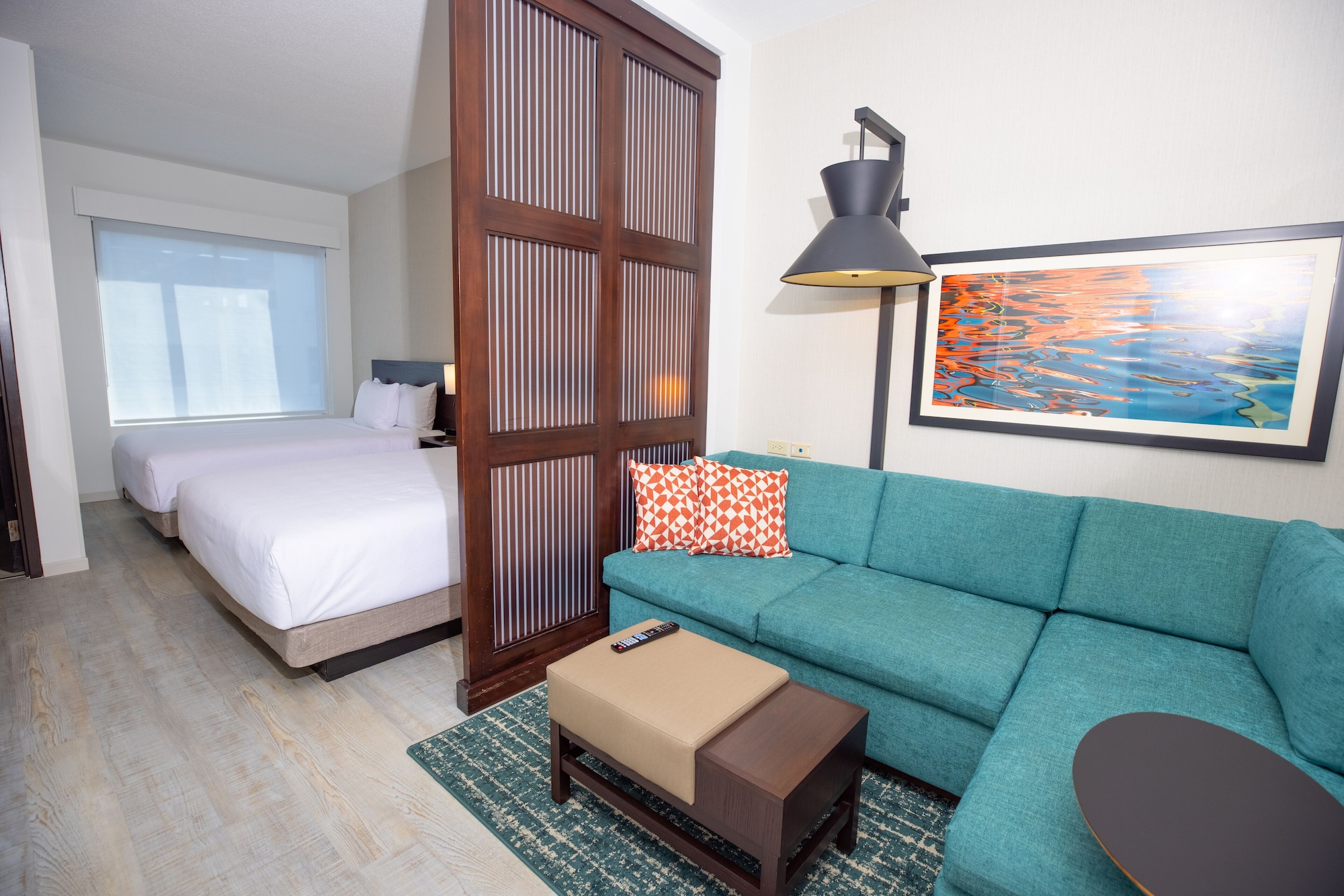 无障碍两张大床房（带淋浴和梳化床）