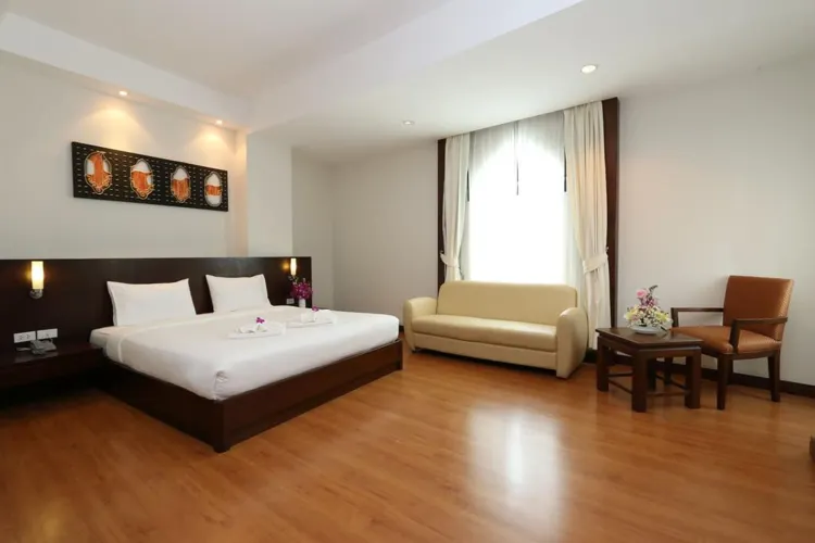 ห้องดีลักซ์เตียงใหญ่มีเตียงใหญ่