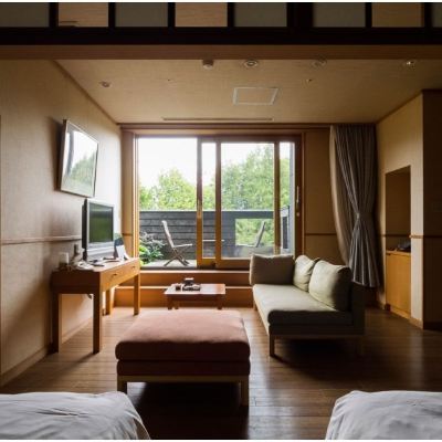 Western Room With Hot Spring Cypress Bath Non-Smoking Mountain Side 十勝川温泉三余庵 クーポン