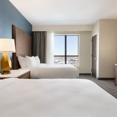 Hearing Accessible Two Queen Two Room Suite with River View Embassy Suites by Hilton Wilmington Riverfront Promo Code