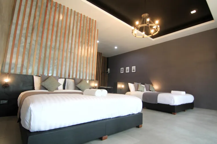 ห้องวิวทะเลดีลักซ์พร้อมเตียงคิงไซส์ 2 เตียง-ไม่สูบบุหรี่