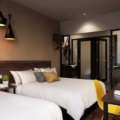 Family Room (2 Kings Beds) Window The Square Hotel Promo Code