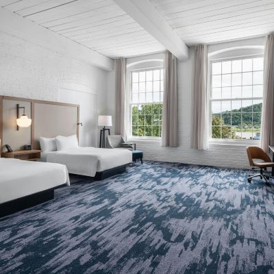 2 Queen Beds, River View, Mobility Accessible with Bathtub, Hearing Accessible Fairfield Inn & Suites Madison Historic Eagle Cotton Mill Promo Code