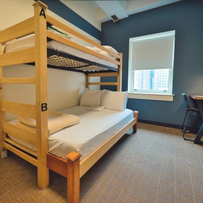 Twin Over Full Bunk Bedroom HI Chicago Hostel Promo Code