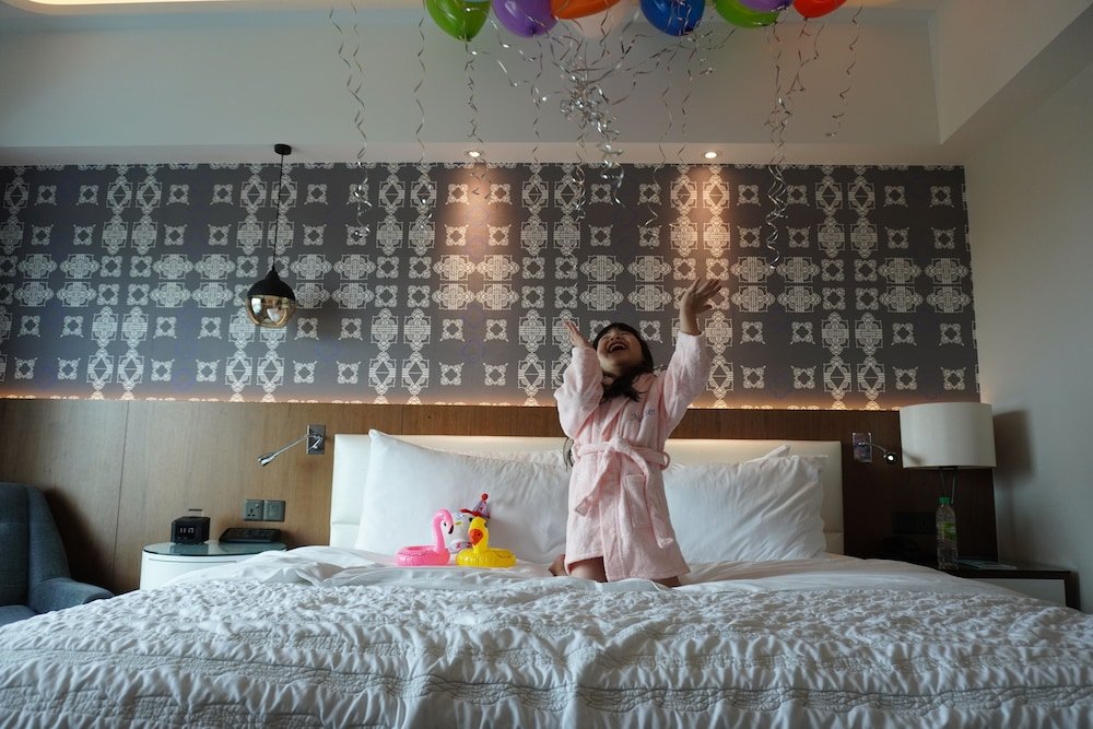 行政酒廊禮遇，客房，一張特大床