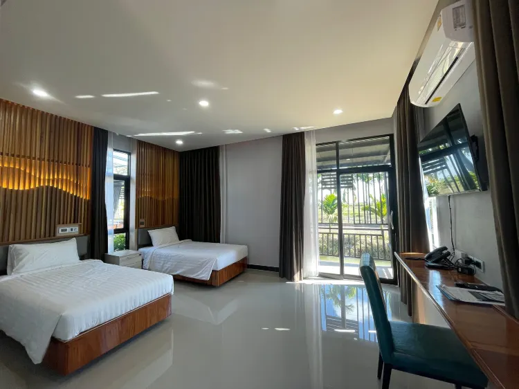 ห้องทวินดีลักซ์พร้อมอ่างอาบน้ำ